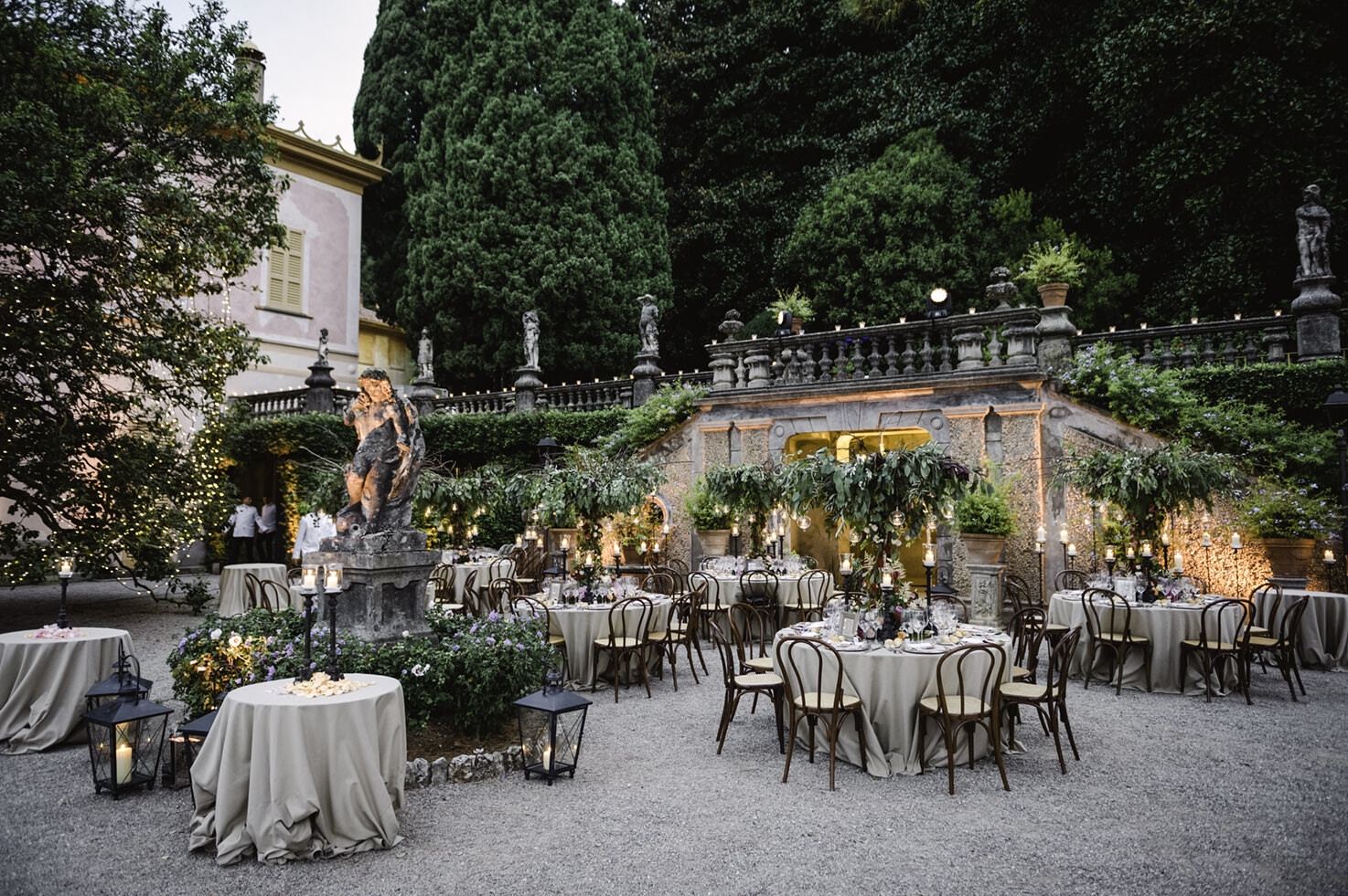 Wedding banquet in Lake Como