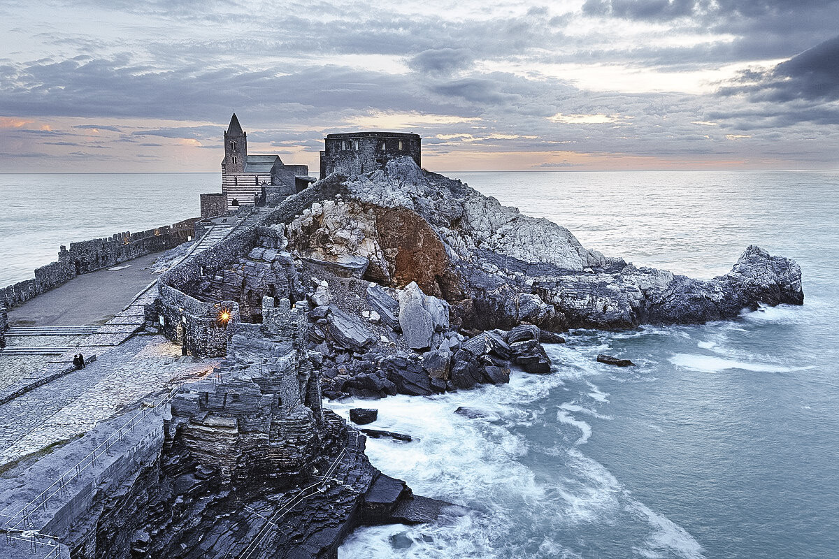 Panorama of Portovenere on the Riviera