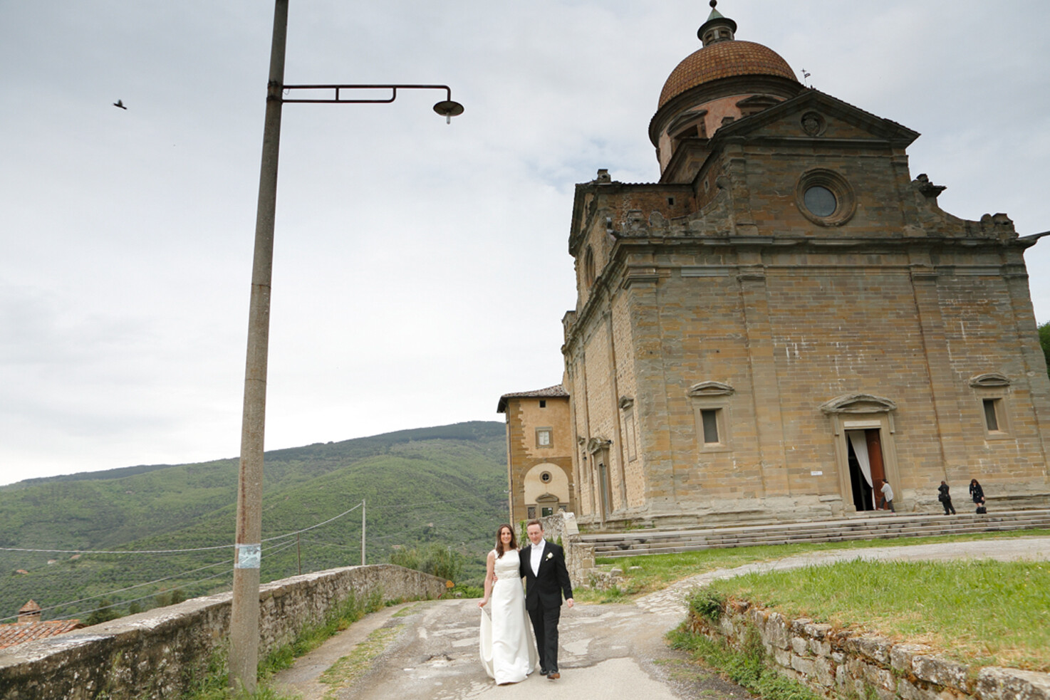 Exterior of the church Santa Maria Nuova in Cortona