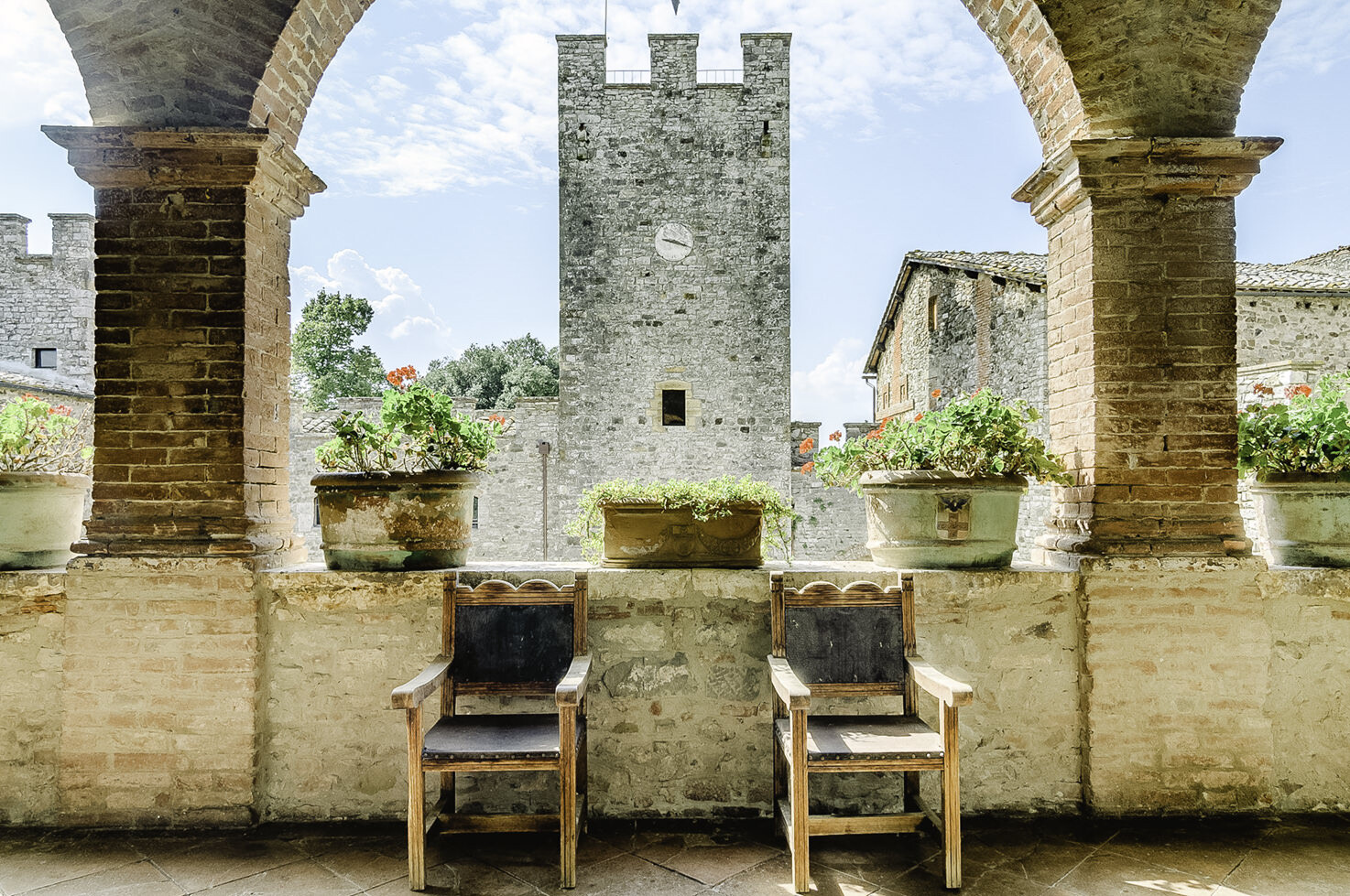 Castle courtyard