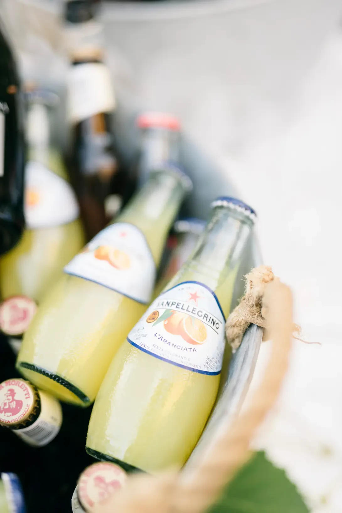 Orange soda for wedding cocktail