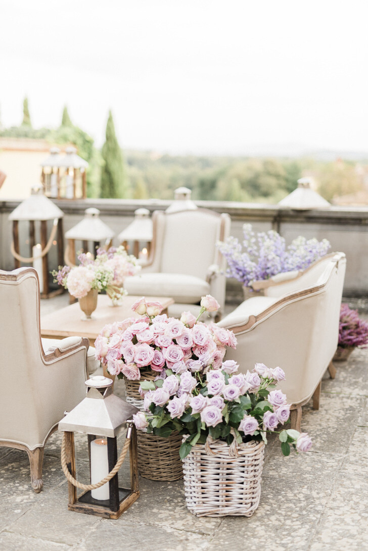 Wedding cocktail at Il Borro