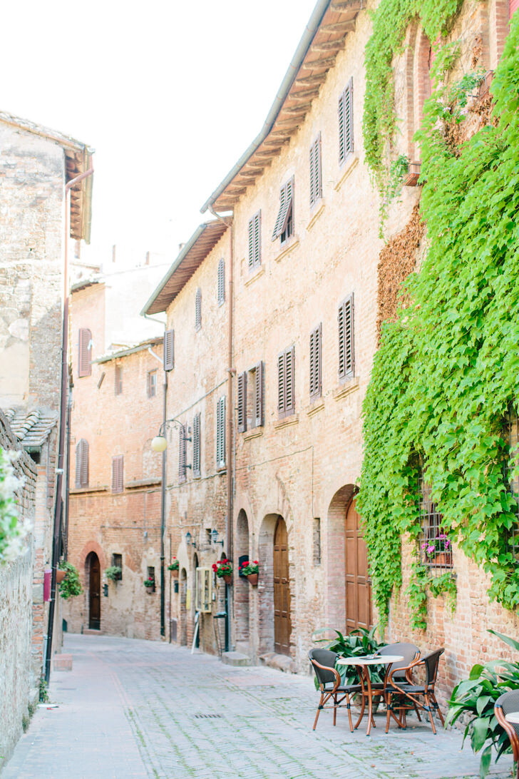 Medieval street in Certaldo