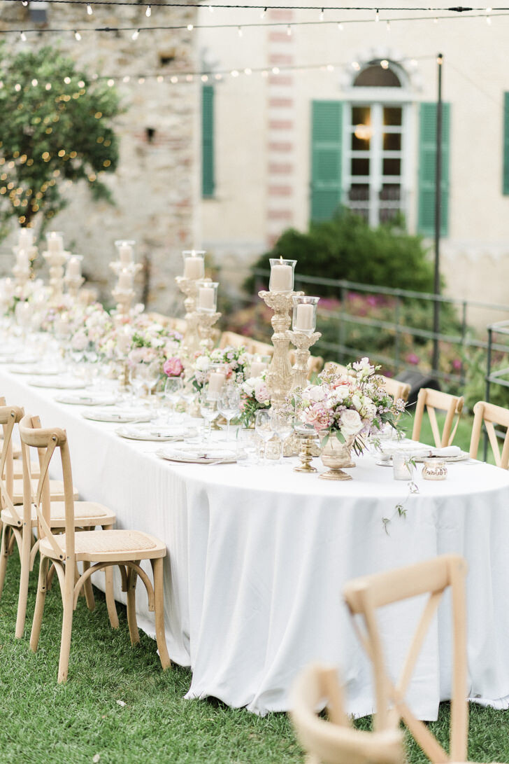 Wedding banquet in the gardens