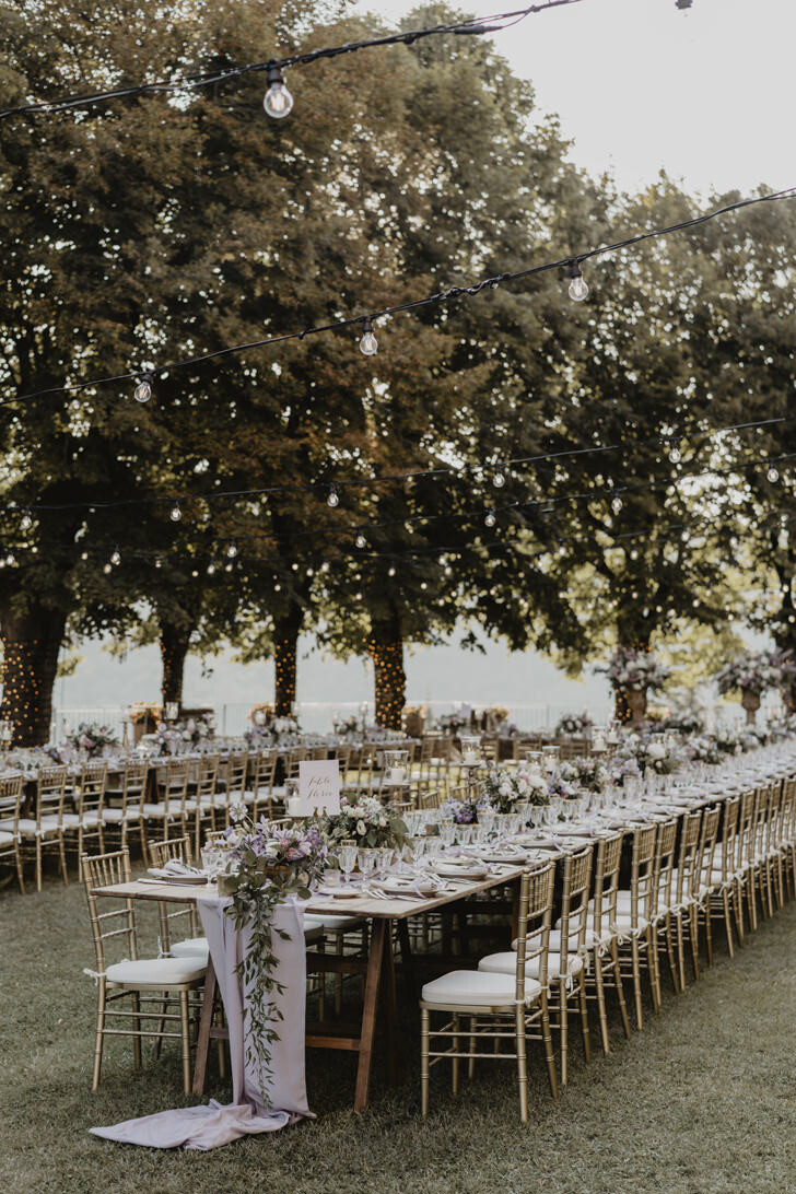 Wedding banquet at Castello di Meleto