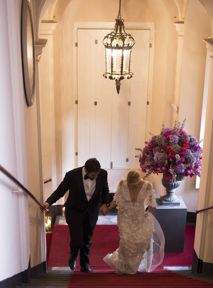 Arrival of the bridal couple