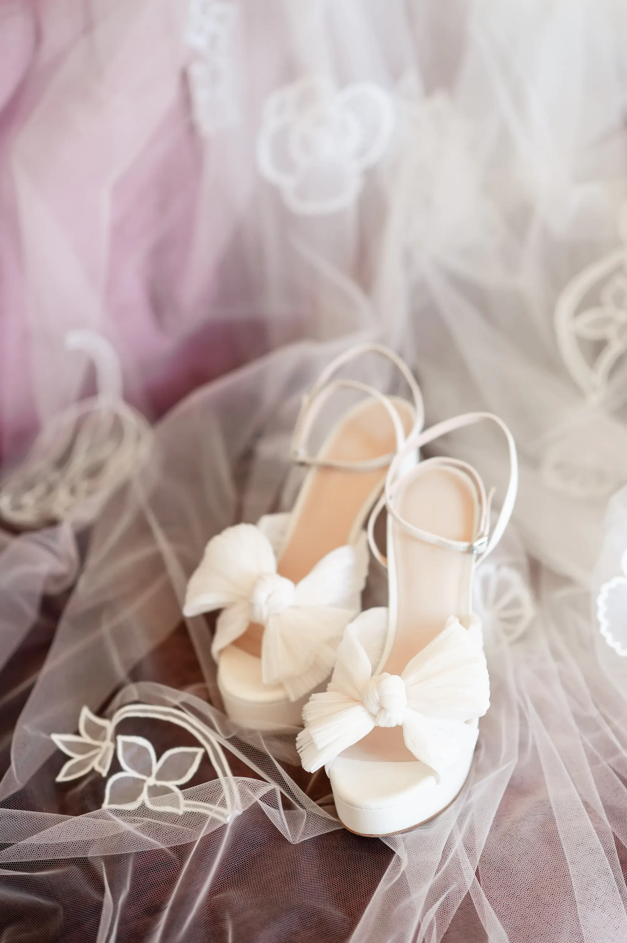 Villa Balbiano Lake Como Wedding Bride Shoes And Veil