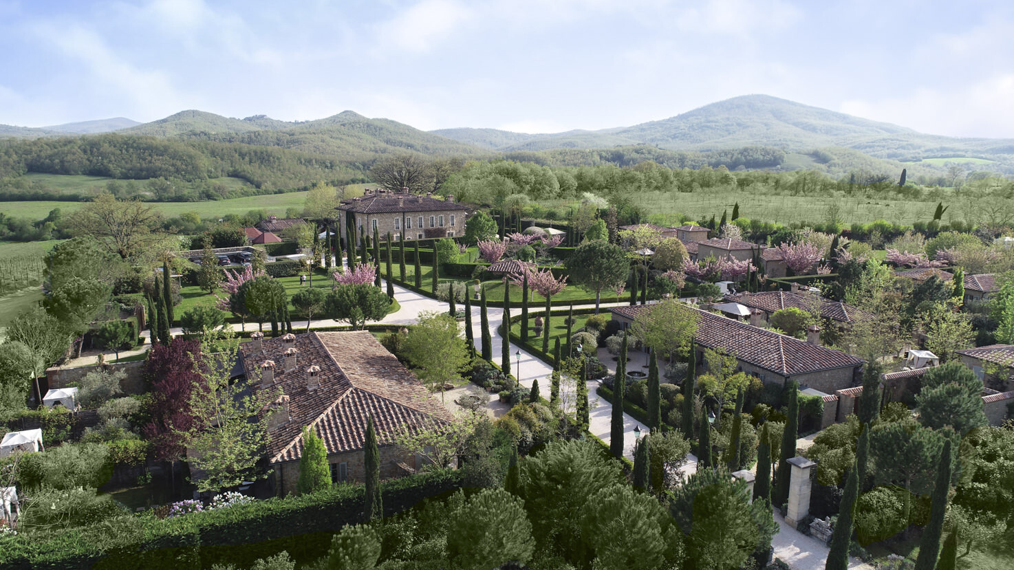 Aerial view of Borgo Santo Pietro