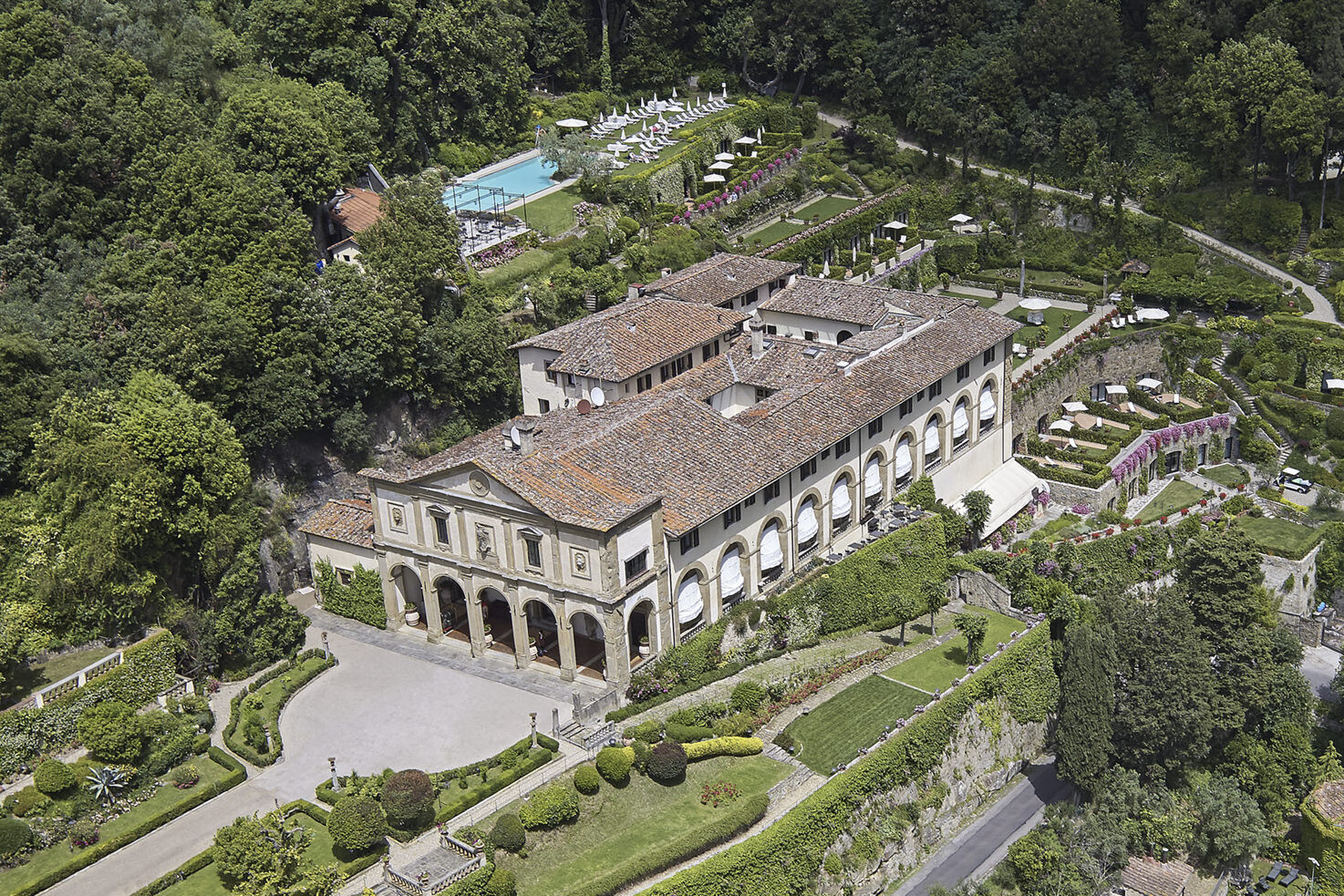 Aerial view of Belmond Villa San Michele, Florence