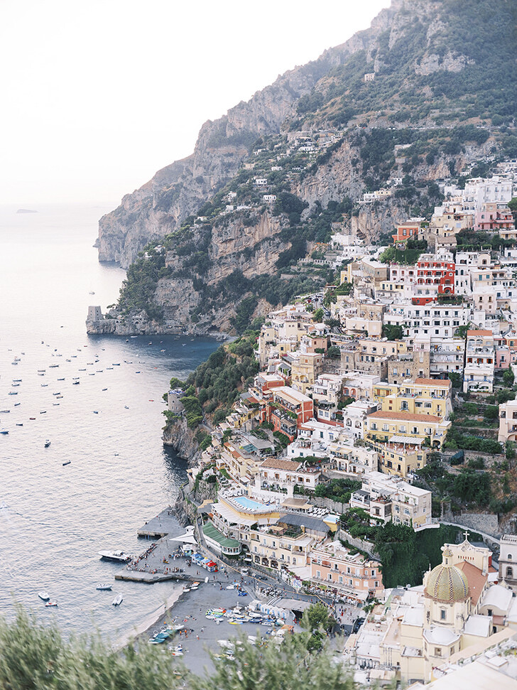 Aerial view of Positano