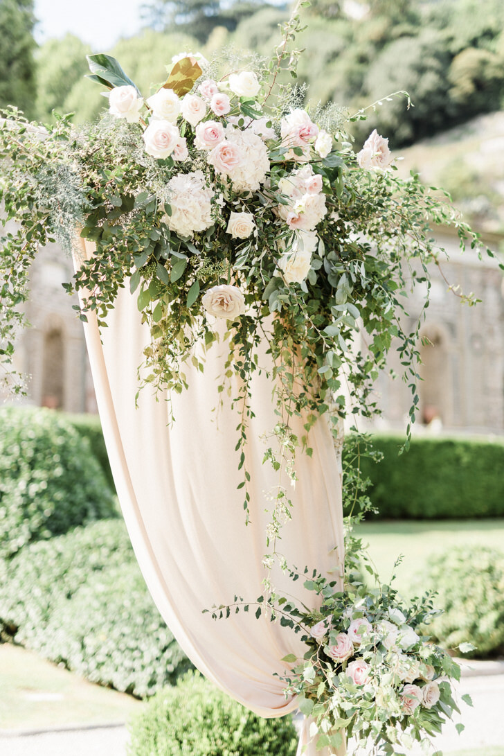 Flowers for wedding ceremony