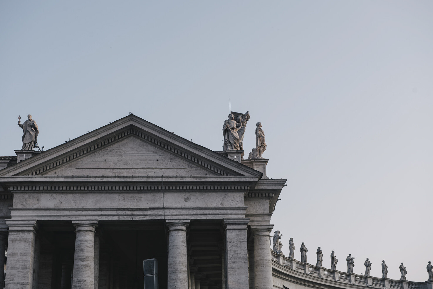 Detail of St. Peter's Square, Rome