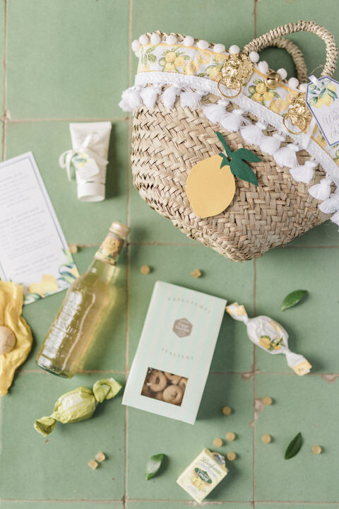 Welcome bag for Italian wedding