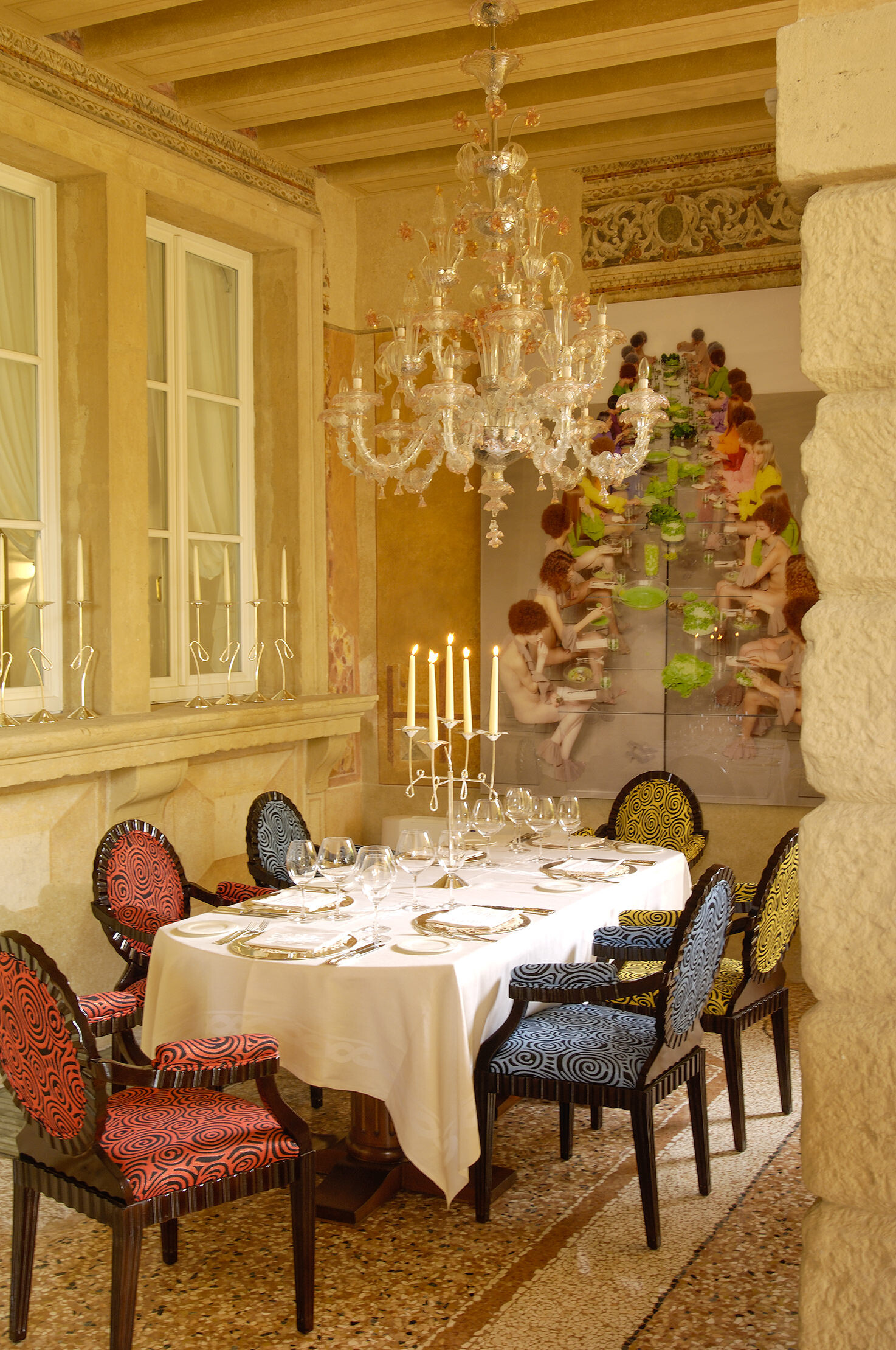 Detail of the restaurant