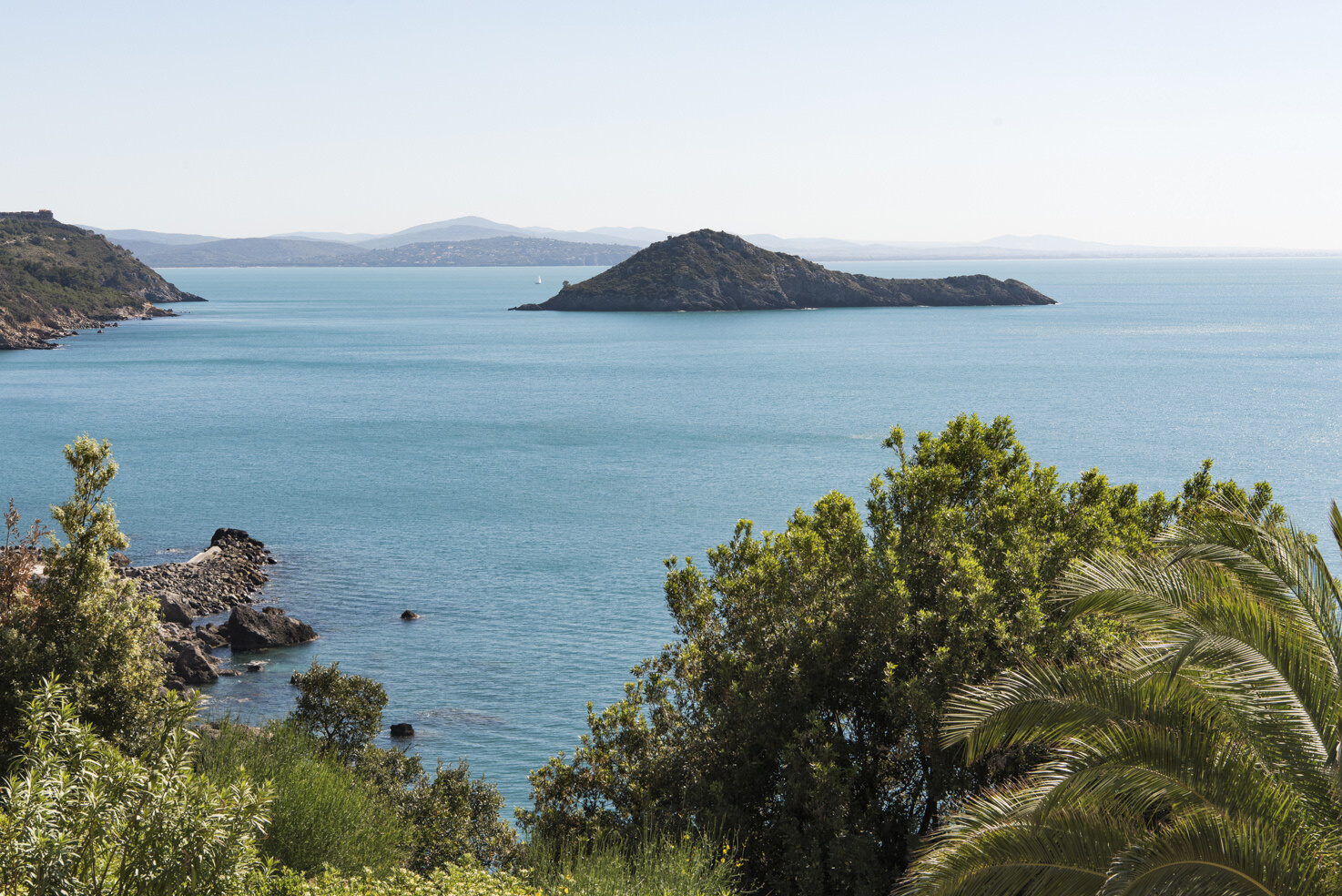 View of the Argentario Gulf in Tuscany