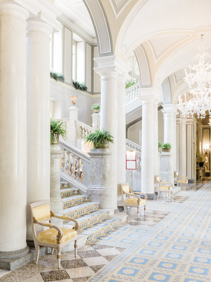 Interior of Villa d'Este on Lake Como