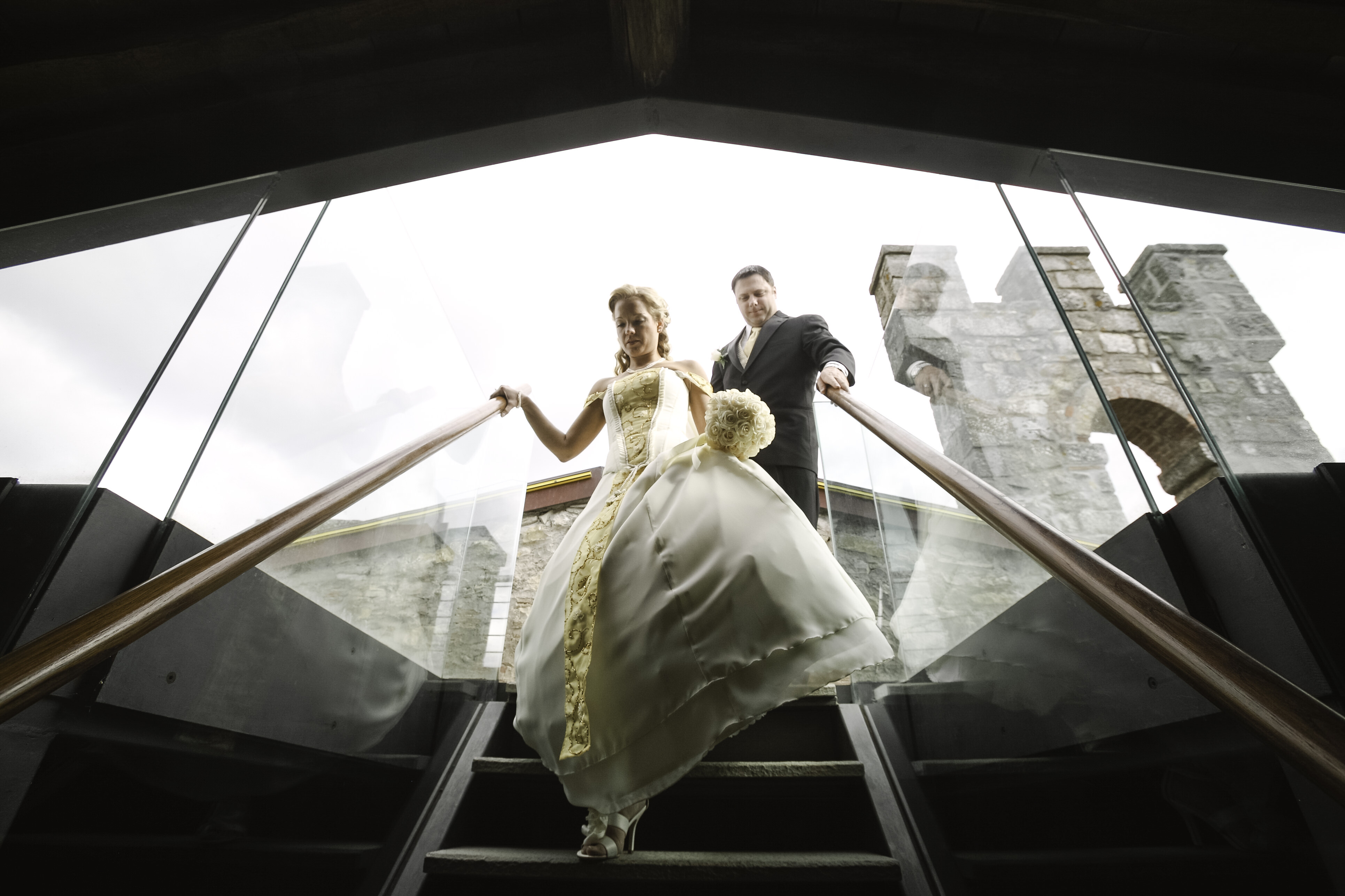 Bridal couple in Castellina Town Hall