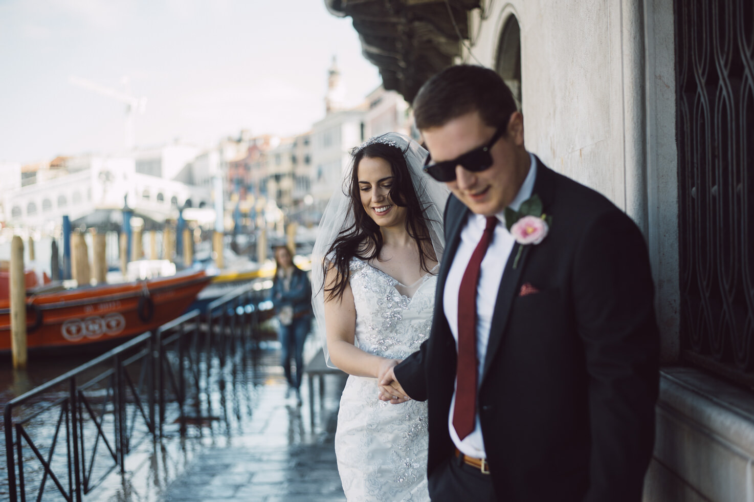 Arrival of the bride at Palazzo Cavalli