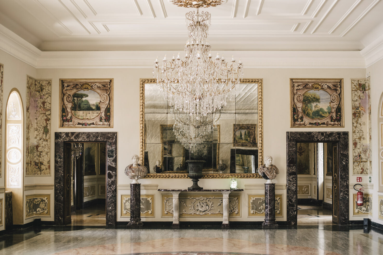 Decorated Hall at Villa Miani
