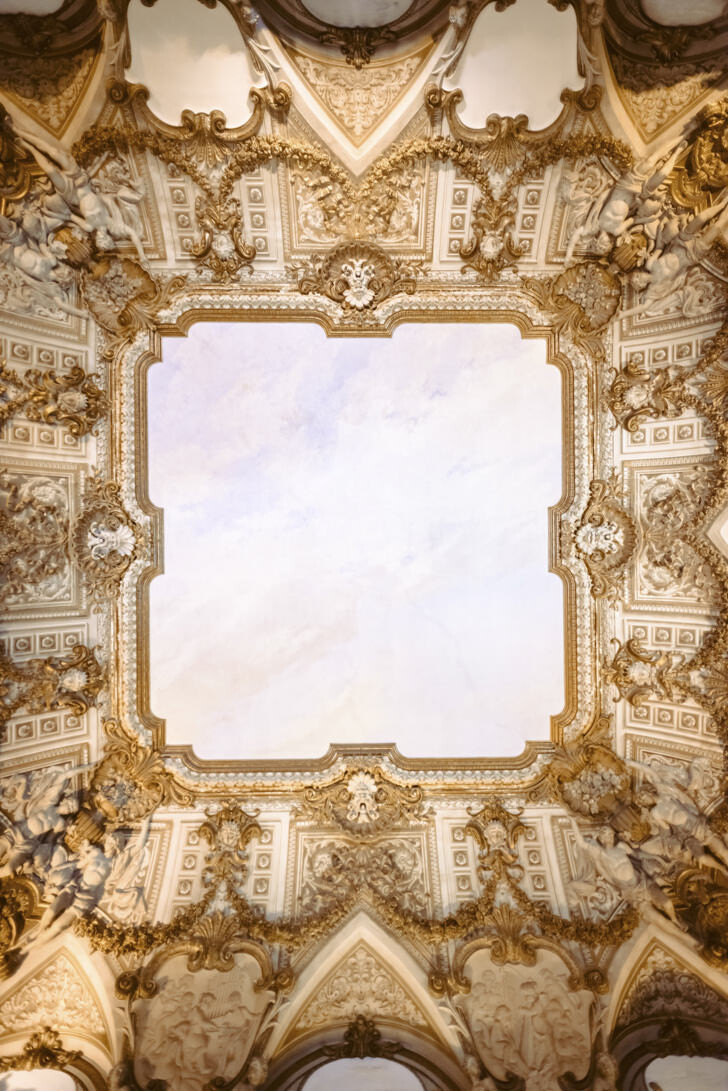 Baroque ceiling of Palazzo Brancaccio