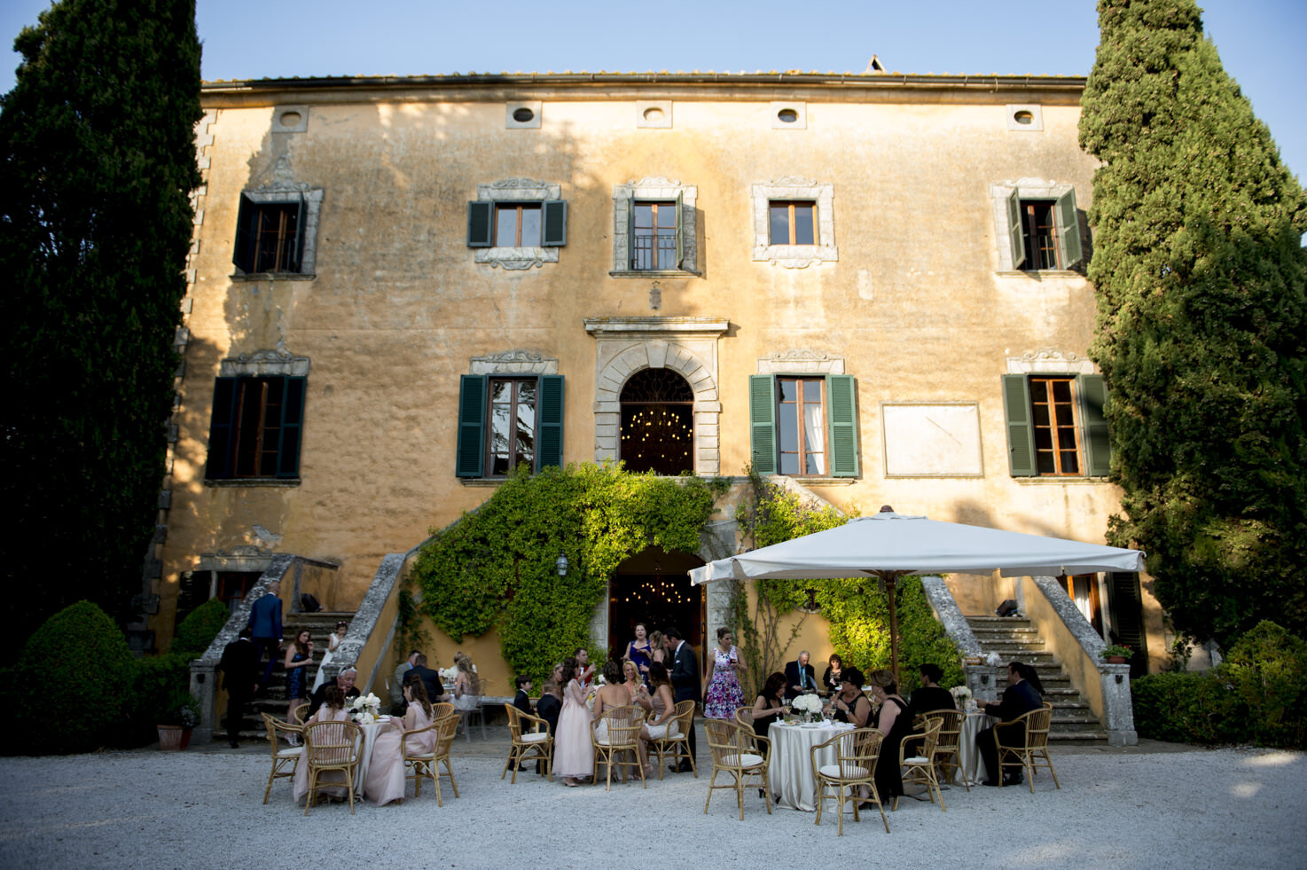 FaÃ§ade of Villa di Ulignano
