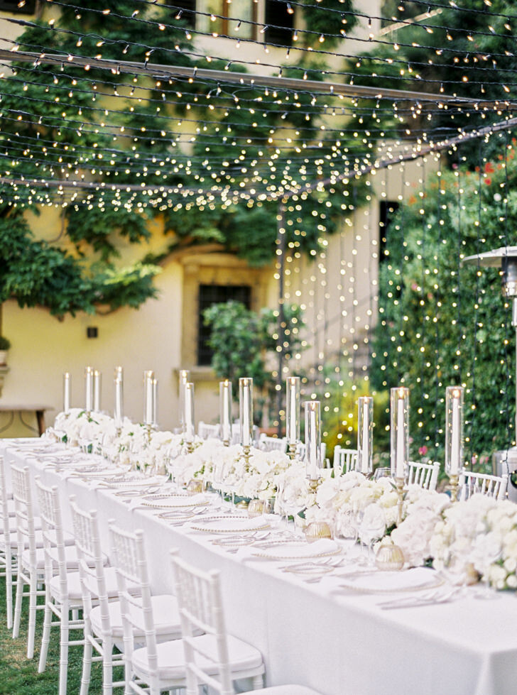 Wedding reception at Belmond Villa San Michele