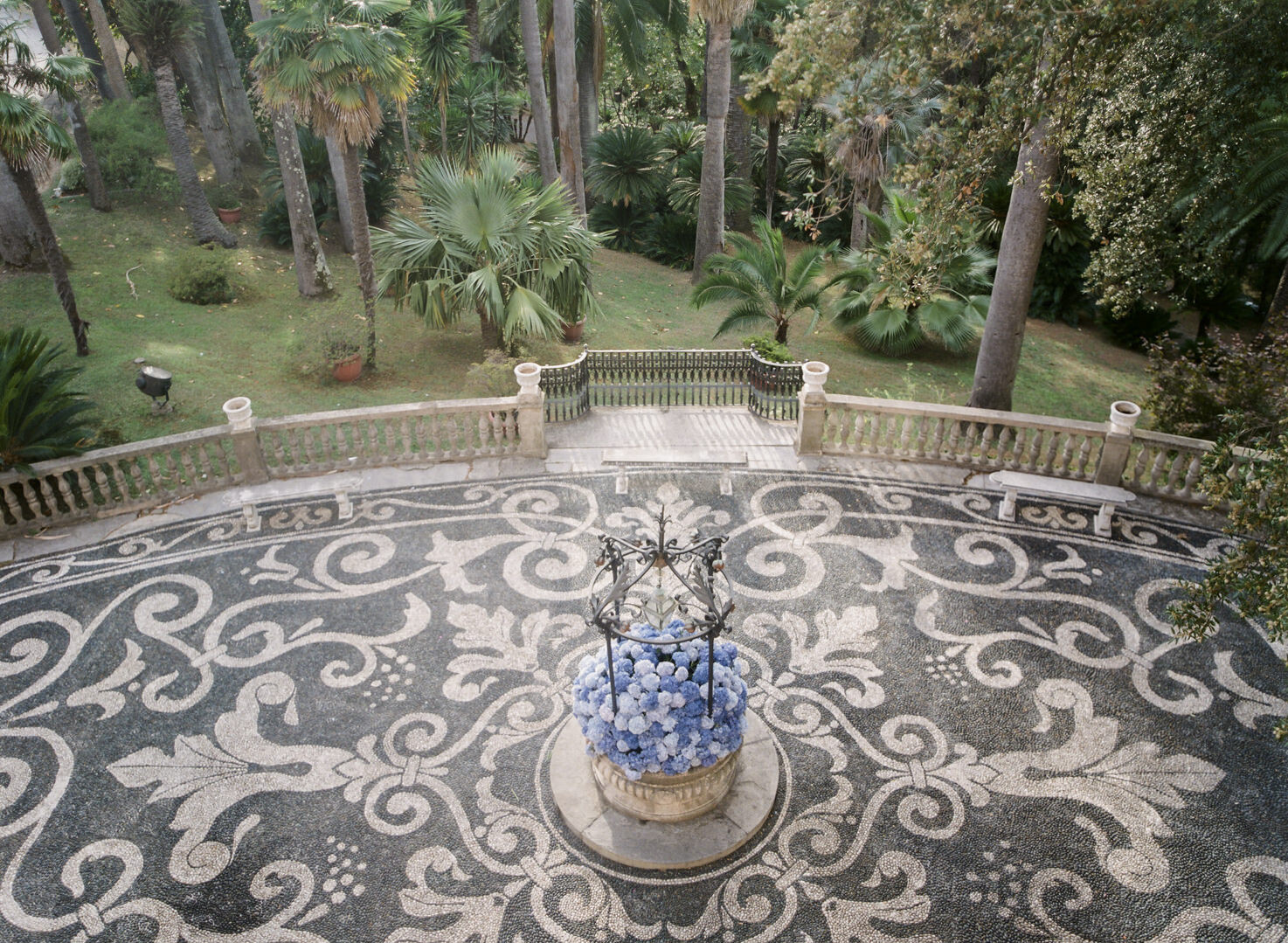 Mosaic pavement at Villa Durazzo