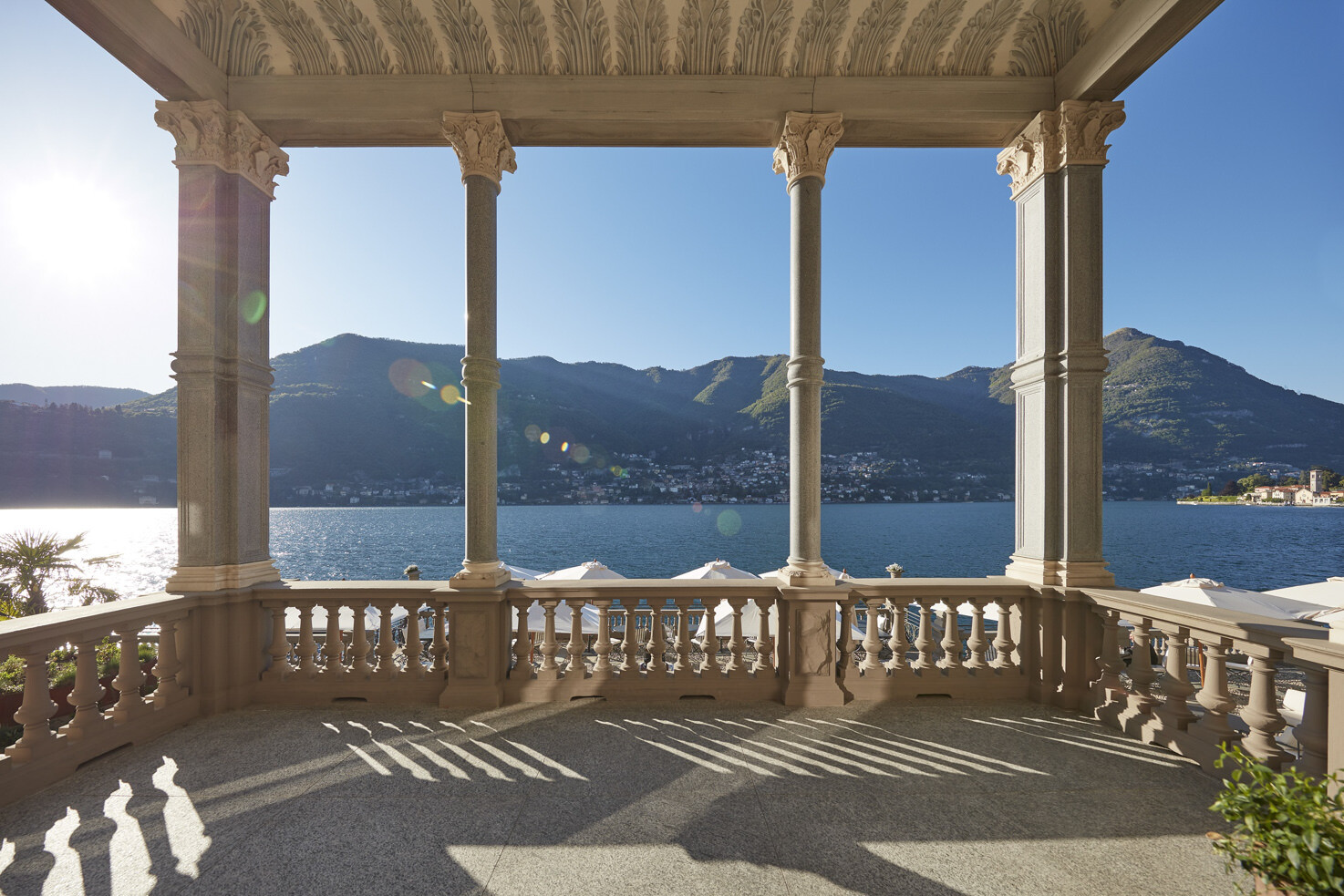 Panoramic terrace on Lake Como