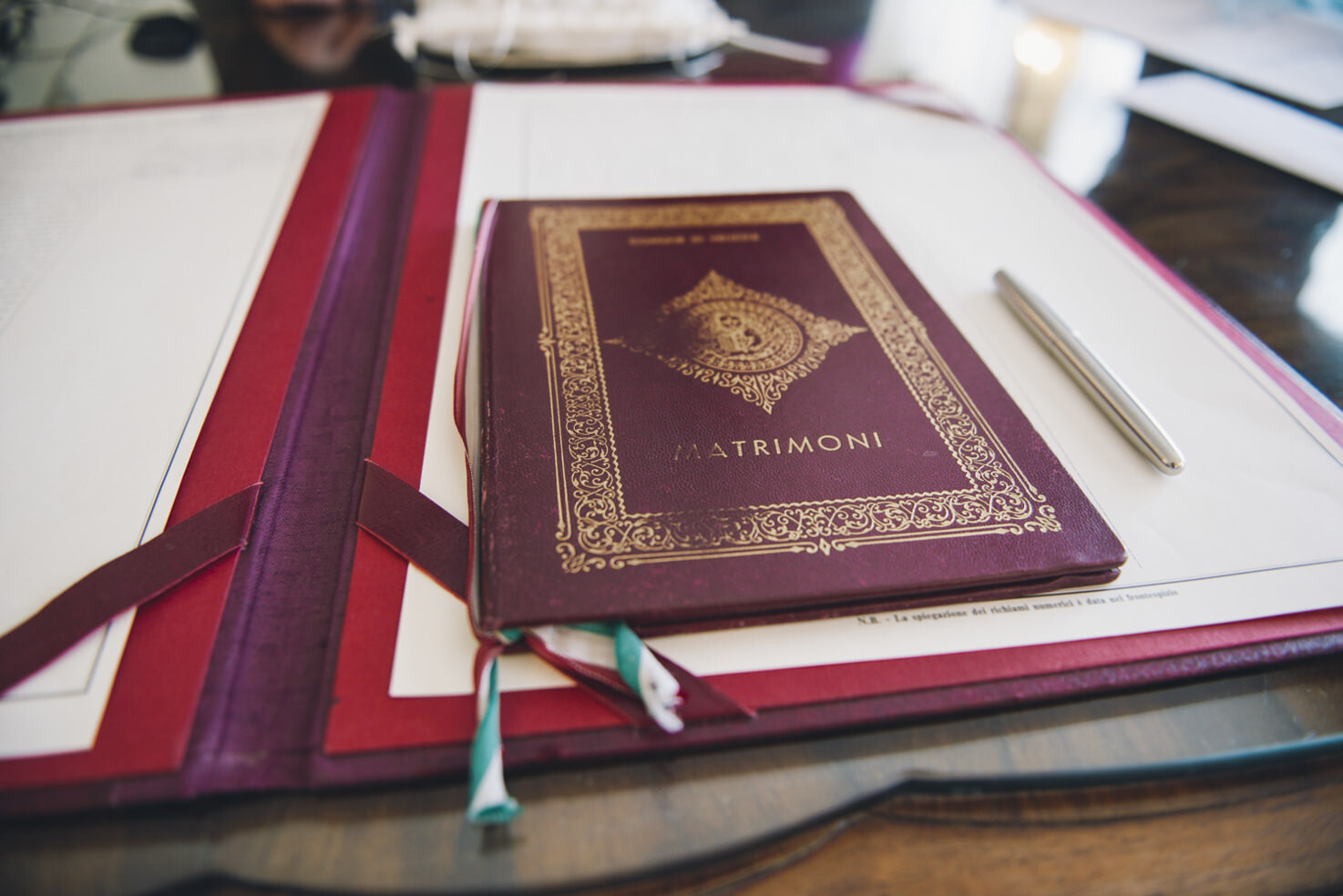 Documents for civil wedding in Venice