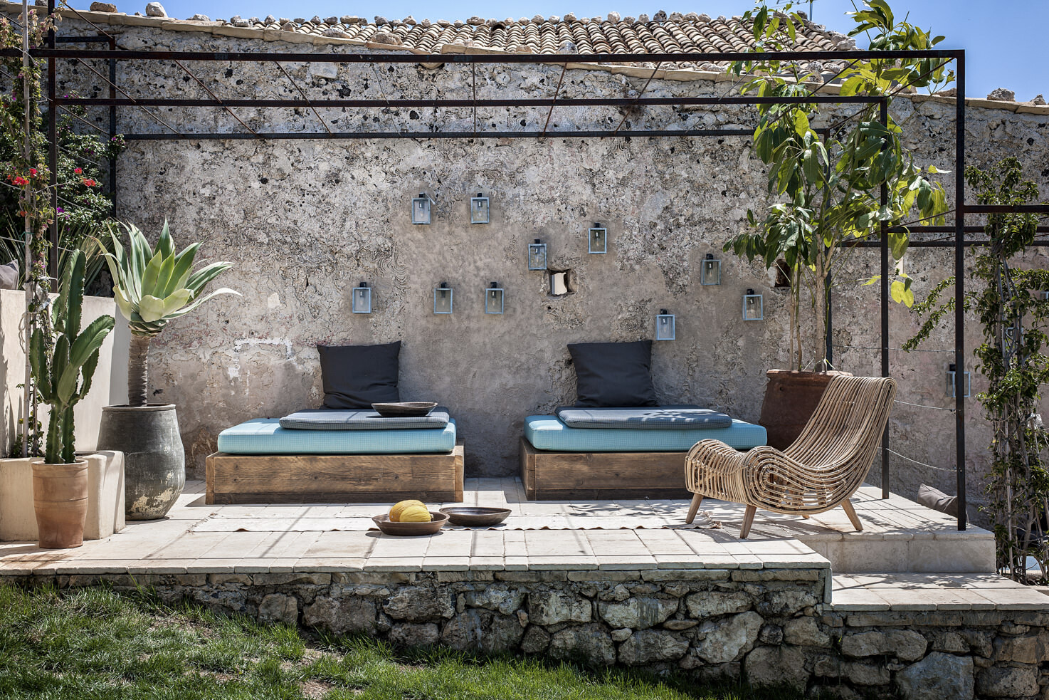 Terrace of Dimora delle Balze in Sicily