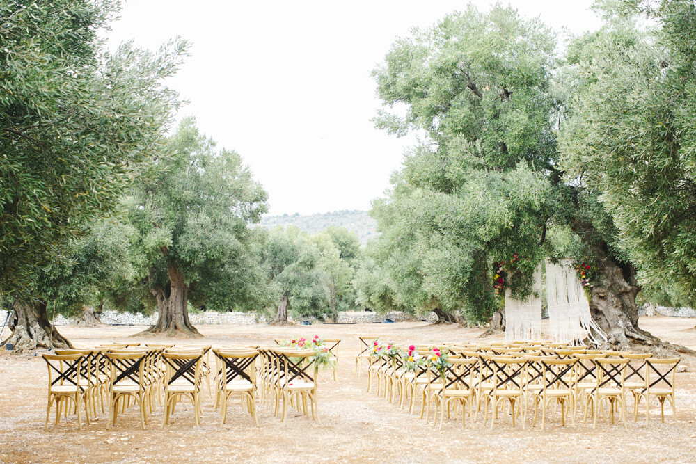 Wedding ceremony at Masseria Le Carrube