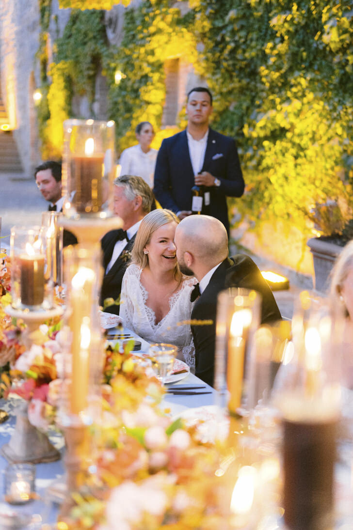 Wedding banquet at Castiglion del Bosco
