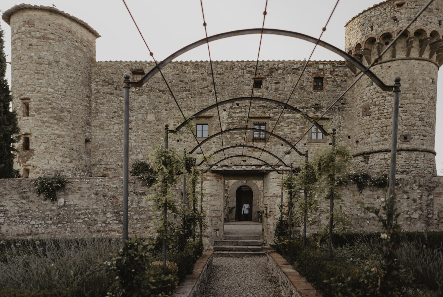 Front view of the castle