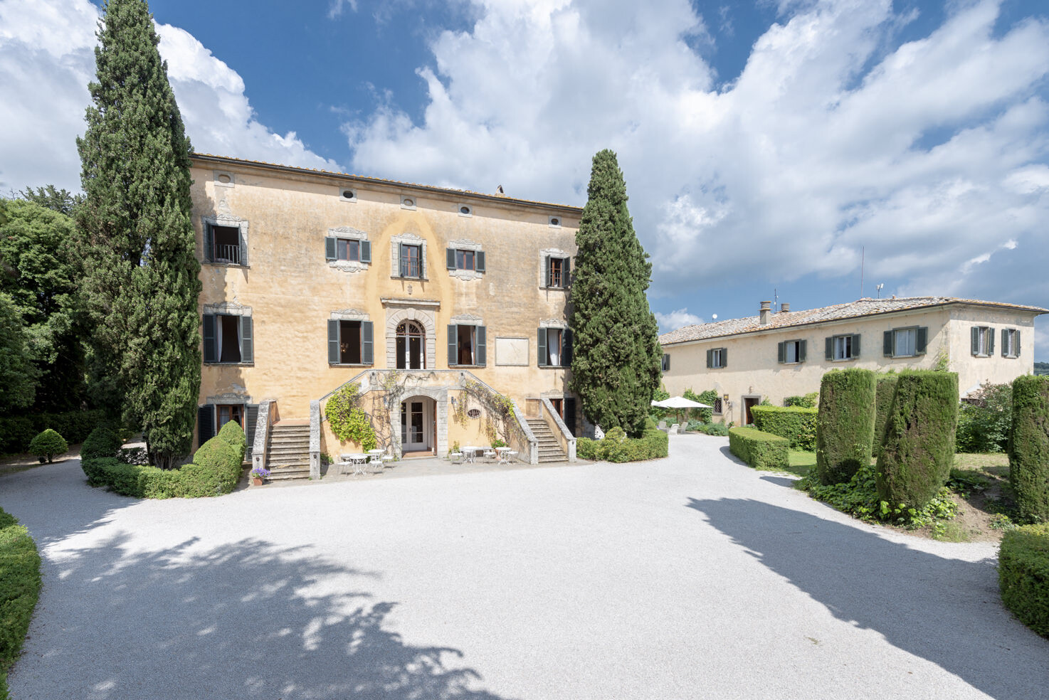 FaÃ§ade of Villa di Ulignano