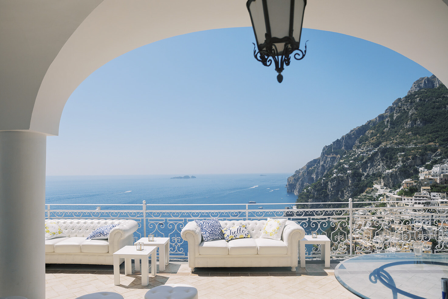 Terrace with sofa