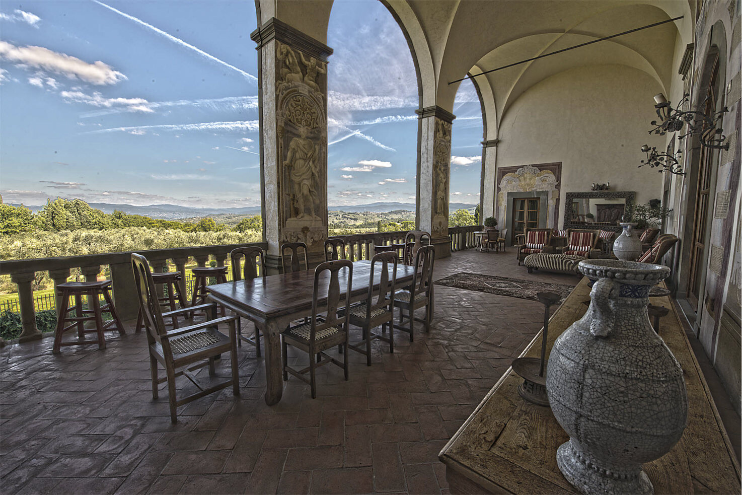 Frescoed Loggia, Villa Mangiacane