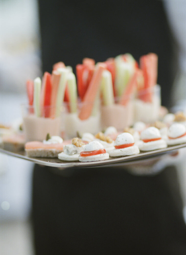 Appetizers for wedding cocktail