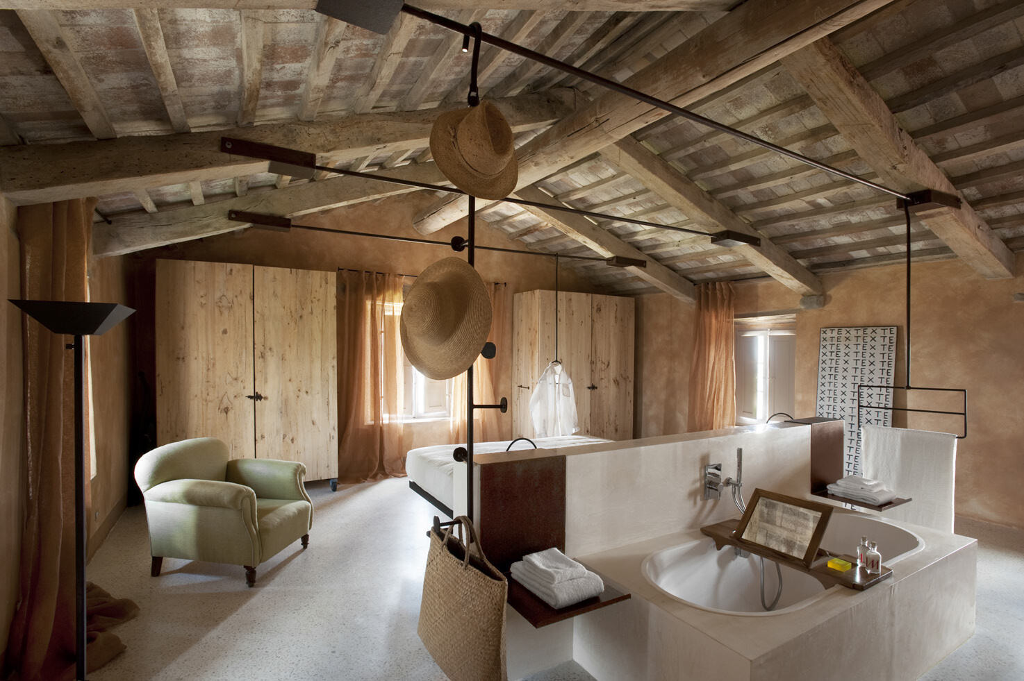 Bedroom in Tuscan Villa