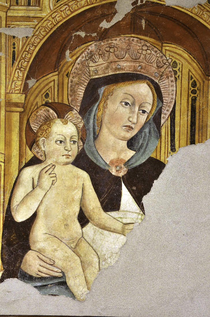 Detail of the frescoes