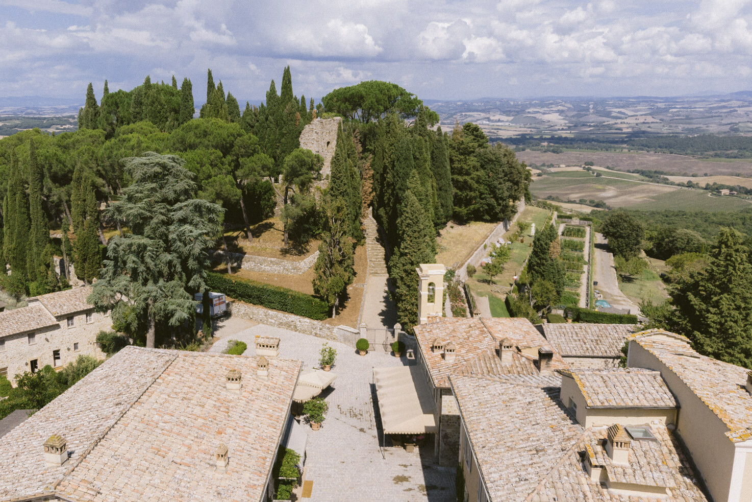 Aerial view of the Borgo