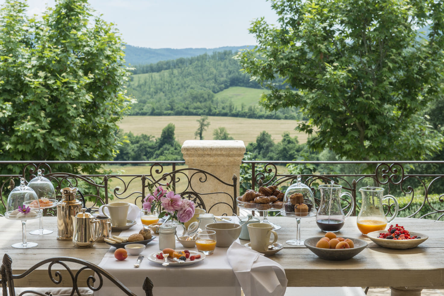 Breakfast on the balcony