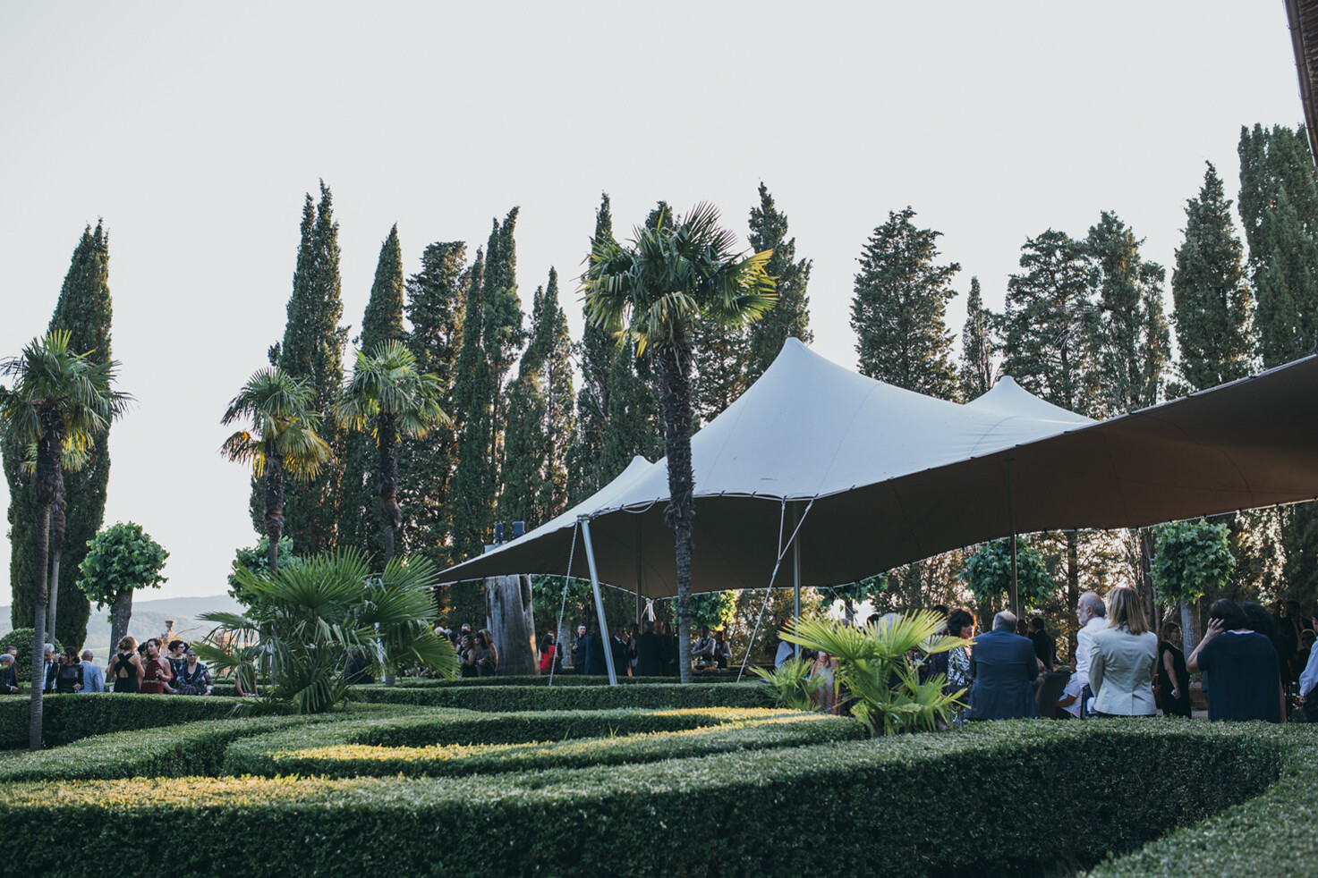 Wedding cocktail at Castello di Modanella