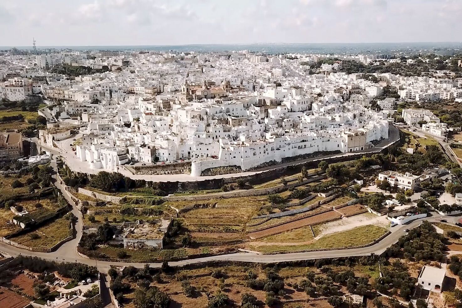 Panorama of Ostuni in Puglia