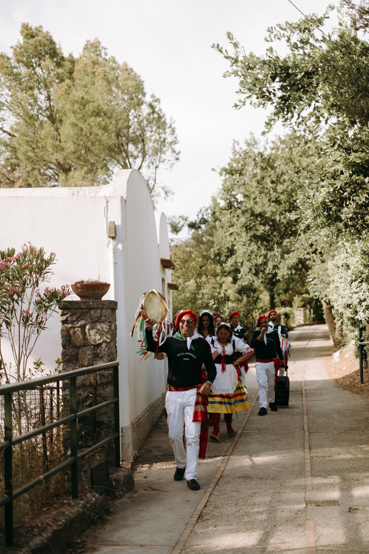 Traditional dancers of Capri