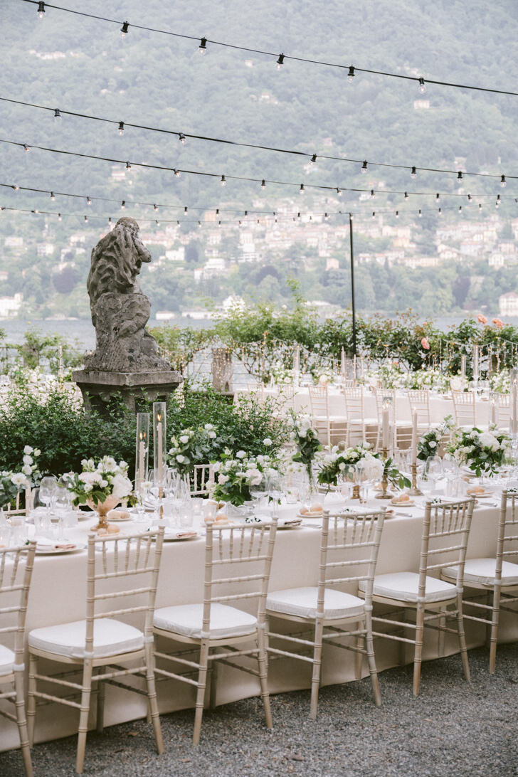 Wedding reception at Villa Pizzo