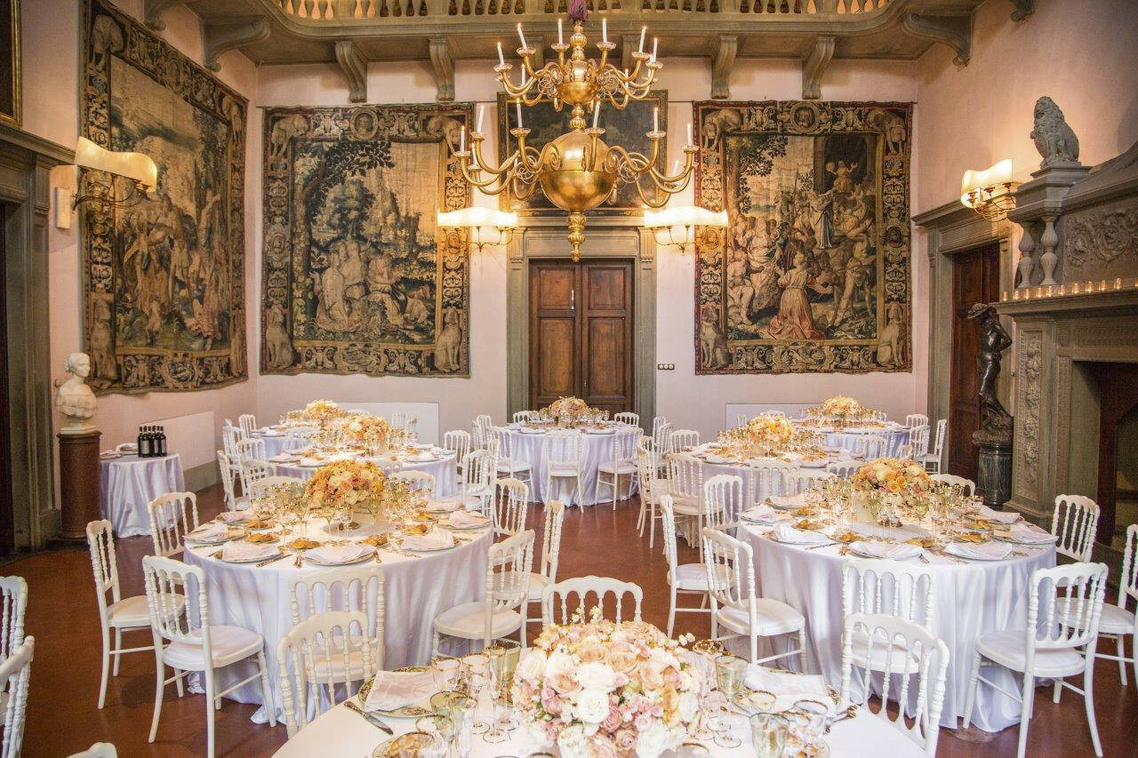 Wedding banquet in the tapestry room