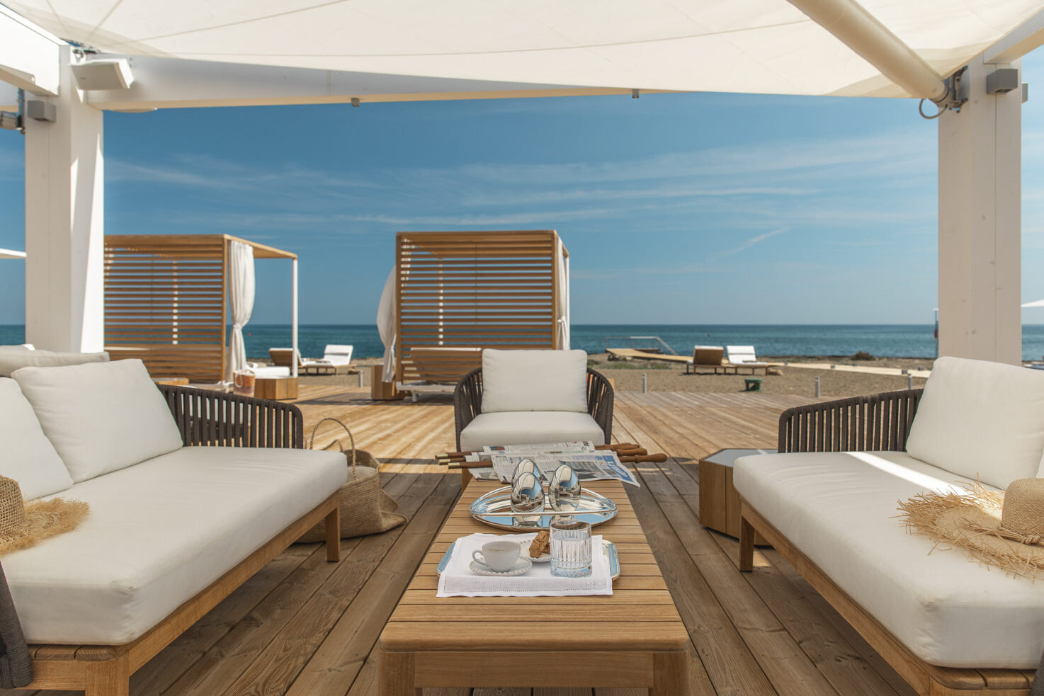 Sofa at Il Lido Beach Club