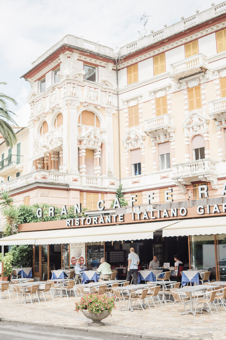 A cafe on the Italian Riviera