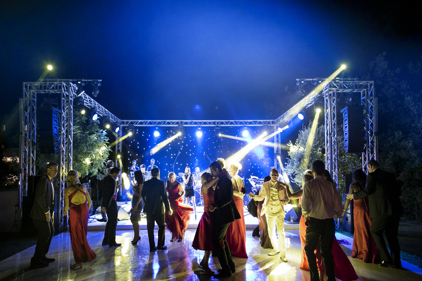 Lighting for wedding on the Amalfi Coast