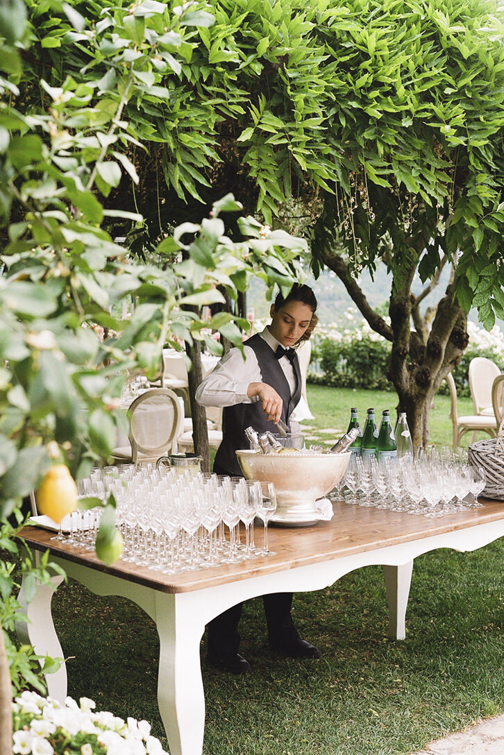 Wedding cocktail at Hotel Caruso
